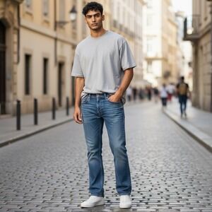 Levi's 505 Jeans Men's 38 X 30 Denim Blue Straight Leg Regular Fit